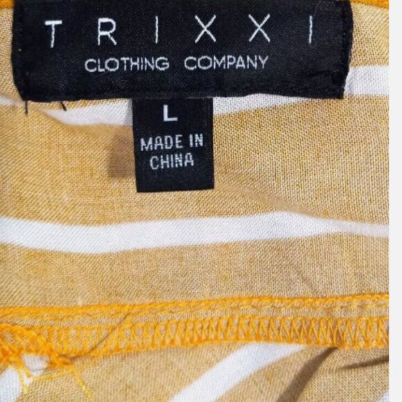 Trixxi Orange Striped Midi Dress - Picture 8 of 14